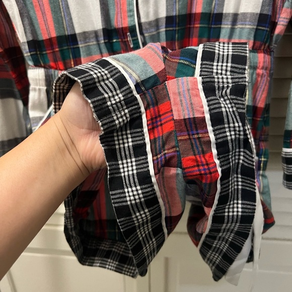 Victorias Secret LOVE Rhinestone Plaid Pajamas Romper - Picture 8 of 9